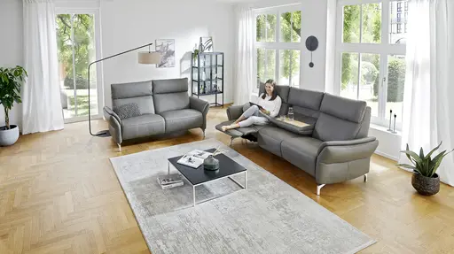 Trapezsofa und  Sofa 2 Sitzig Modell Lodi